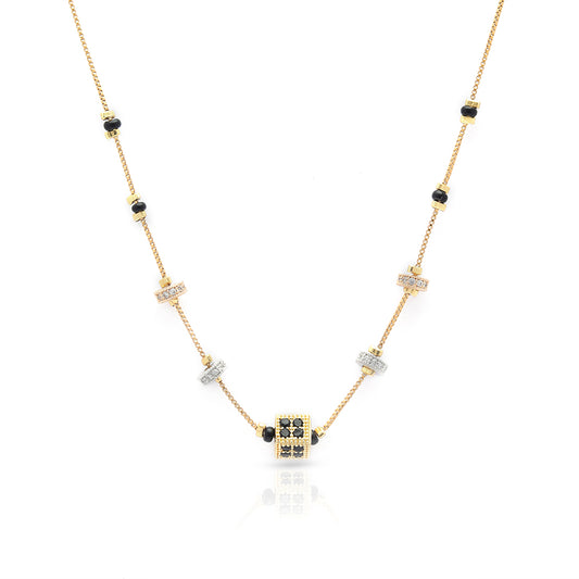 Obsidian Spark Necklace