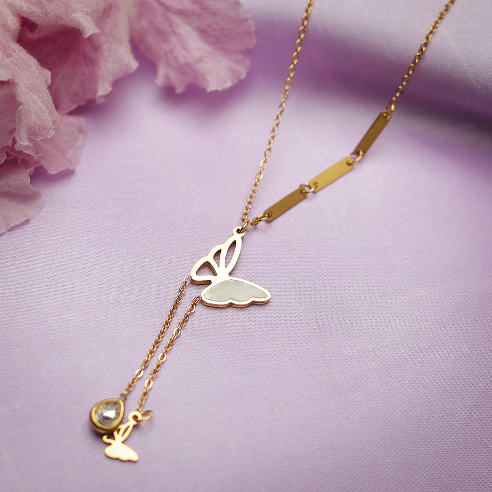 Butterfly Lariat Necklace