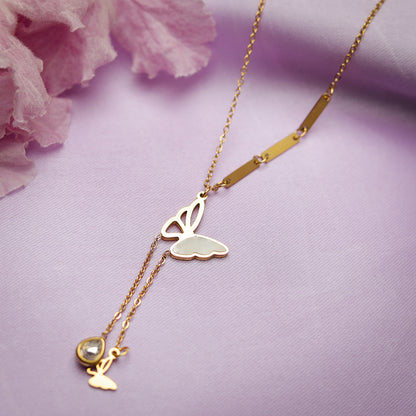 Butterfly Lariat Necklace