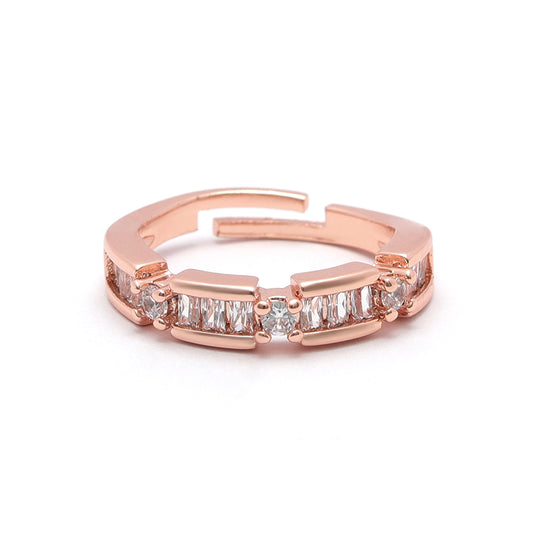 Crystal Row Ring