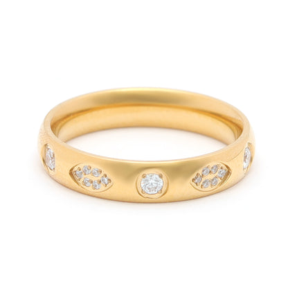 Elegant Dot Bloom Ring