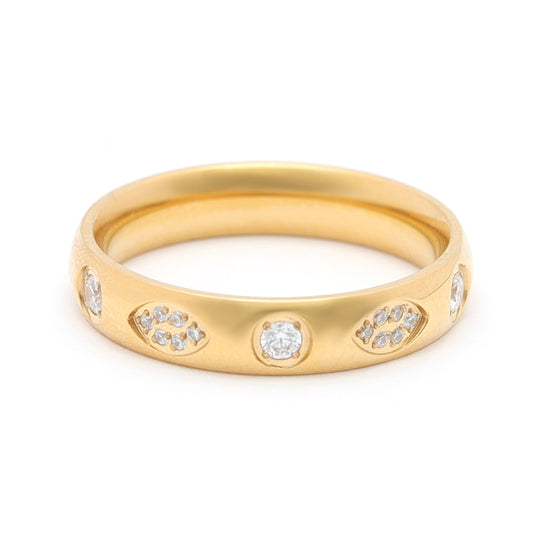 Elegant Dot Bloom Ring