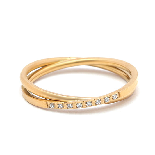Twilight Dazzle Twist Ring