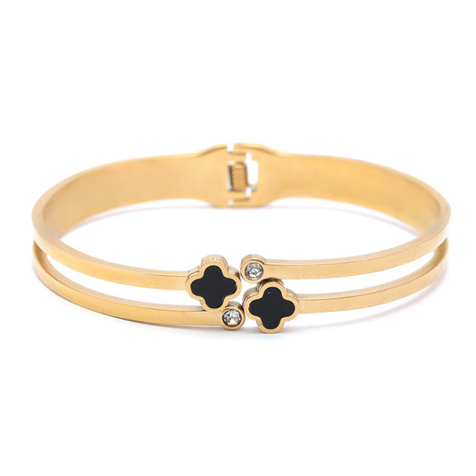 Black Petal Elegance Kada
