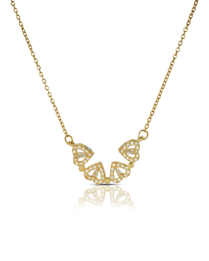 Radiant Clover Pendant Necklace