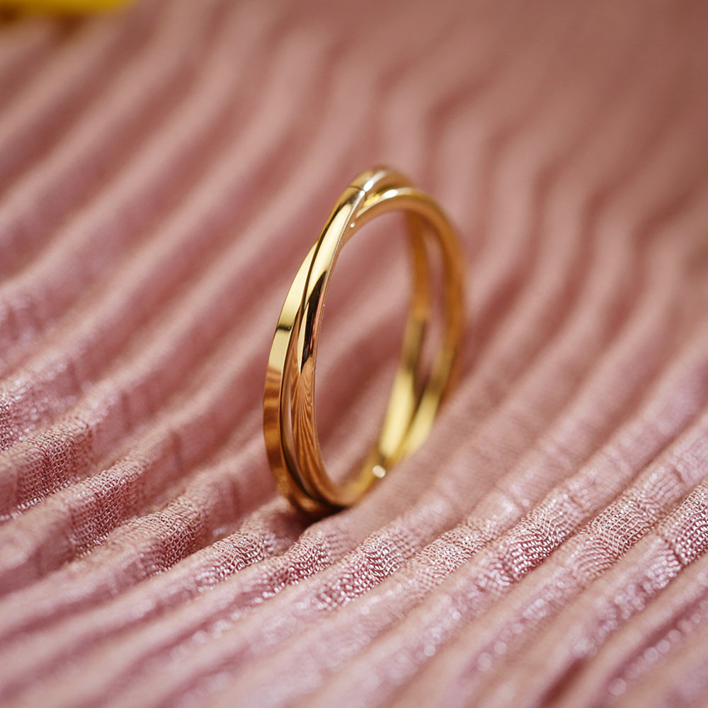 Twilight Dazzle Twist Ring