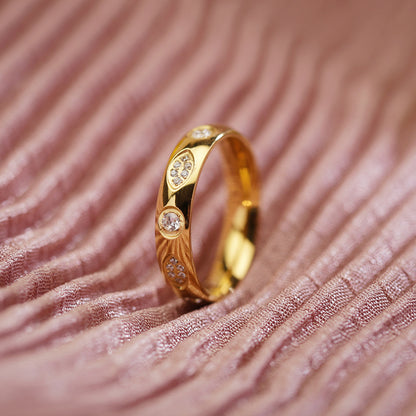 Elegant Dot Bloom Ring