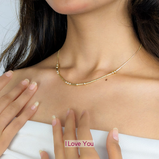 Morse Code Necklace