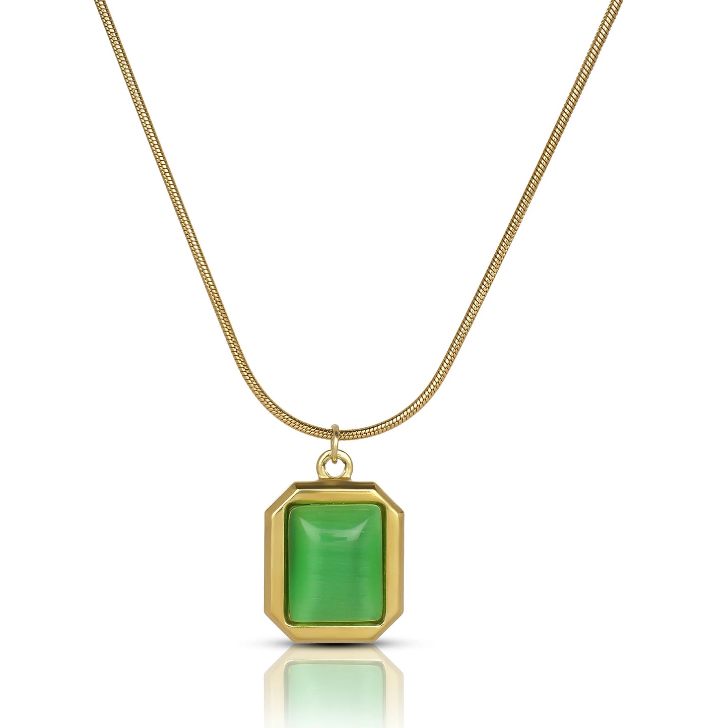 Lustrous Jade Pendant Necklace