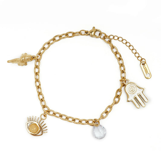 Golden Charm Bracelet