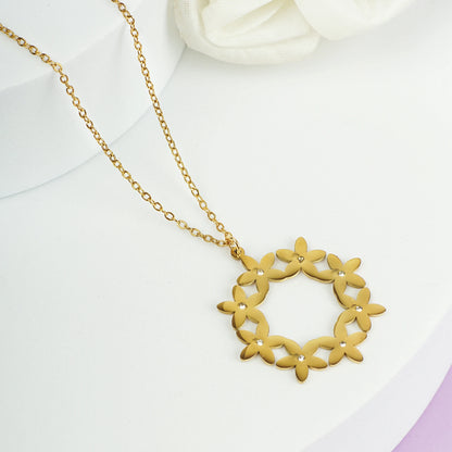 Golden Floral Necklace