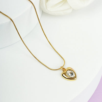 Crystal Gold Heart