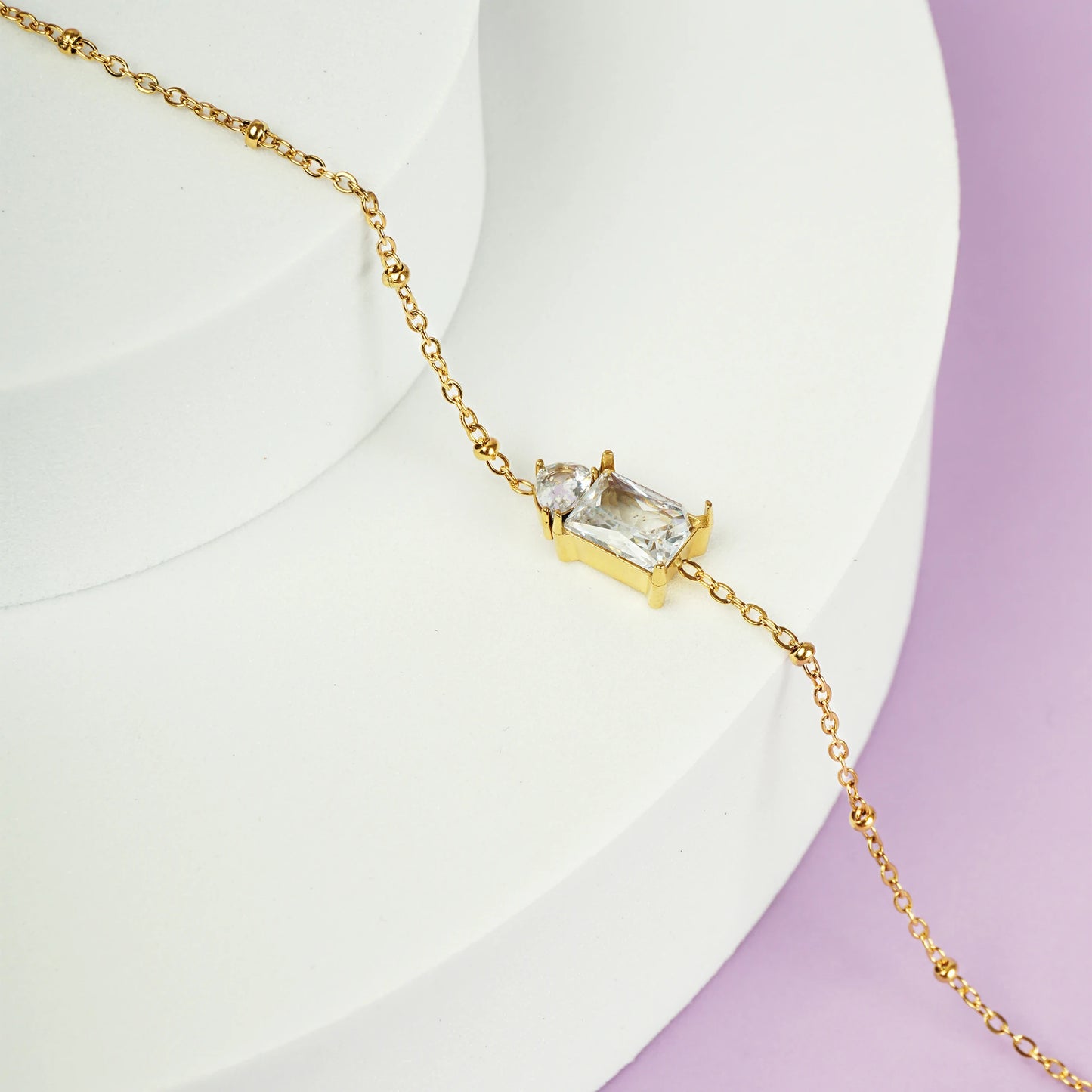Dual Stone Anklet