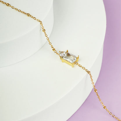 Dual Stone Anklet