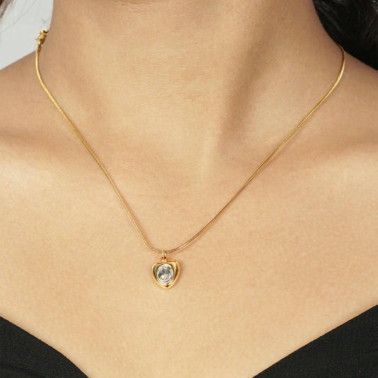 Crystal Gold Heart