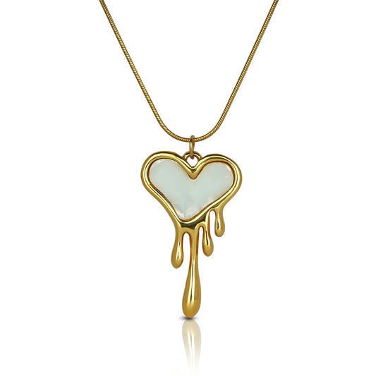 Melting Heart Pendant Necklace