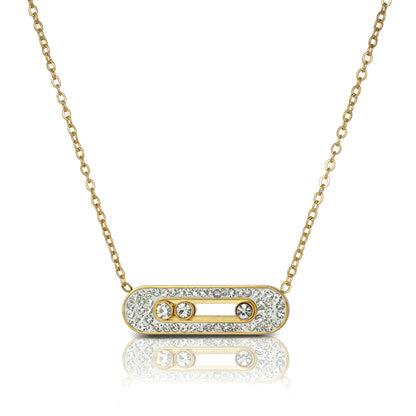 Sparkling Slider Necklace