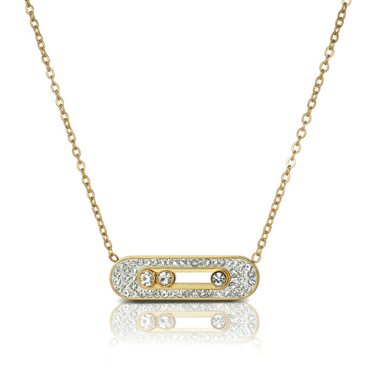 Sparkling Slider Necklace