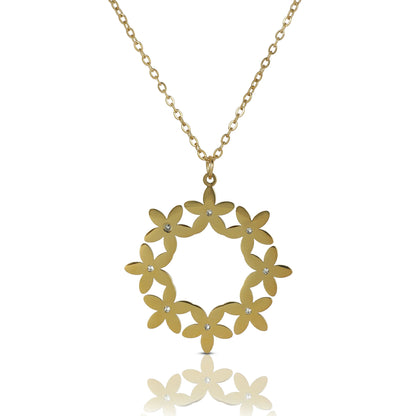 Golden Floral Necklace