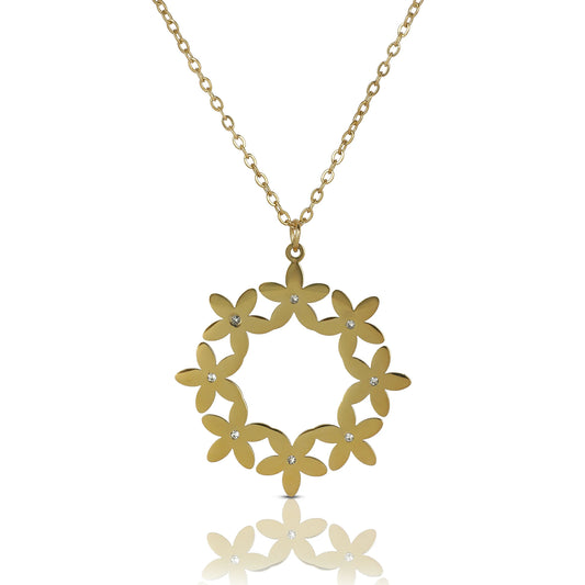 Golden Floral Necklace