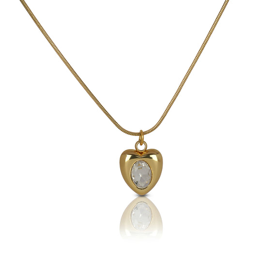 Crystal Gold Heart