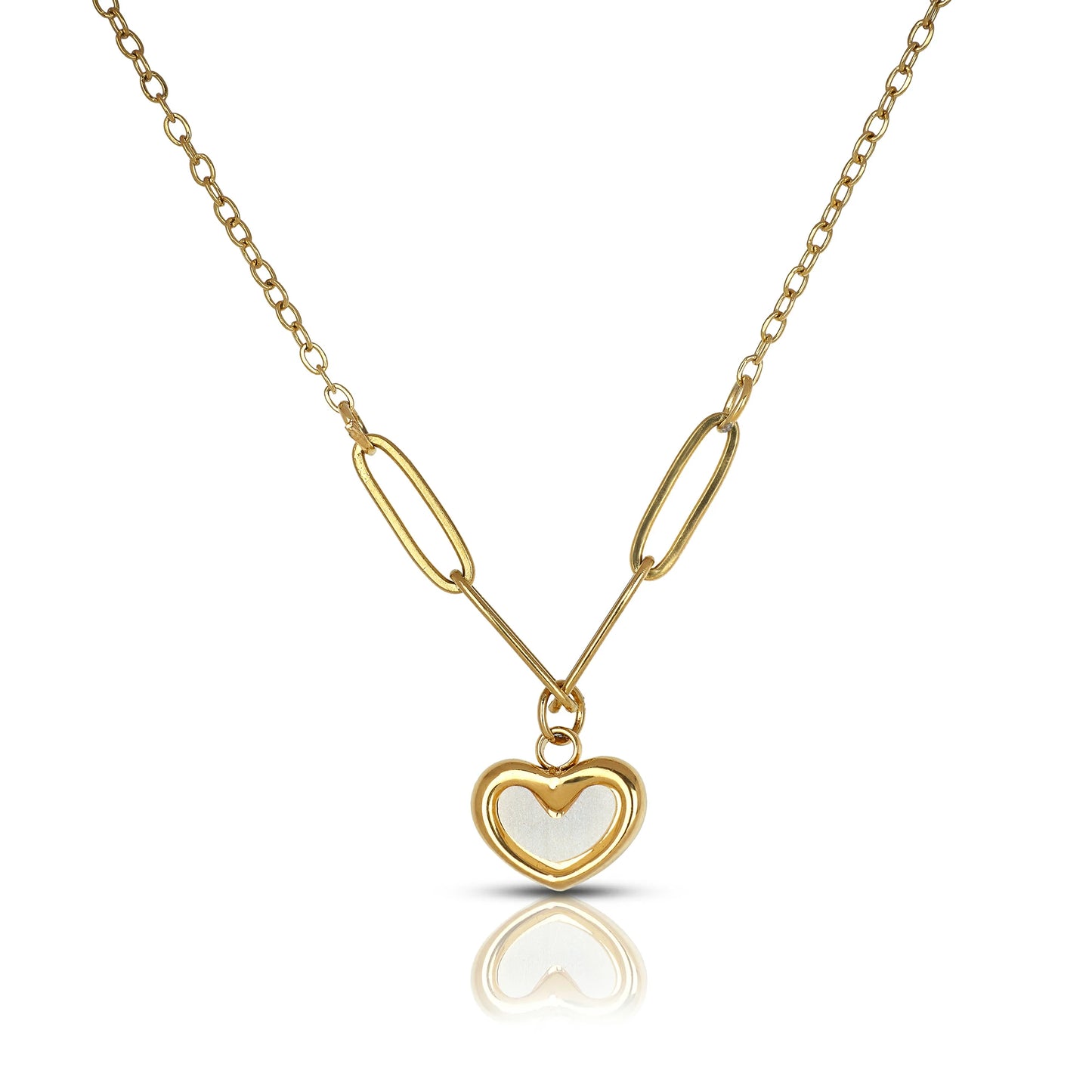 Gold and Shell Heart