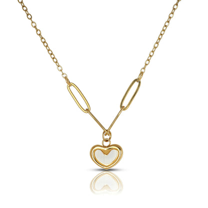 Gold and Shell Heart