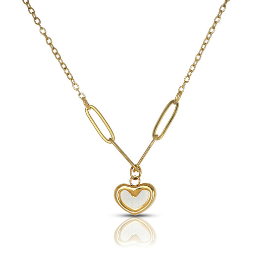 Gold and Shell Heart
