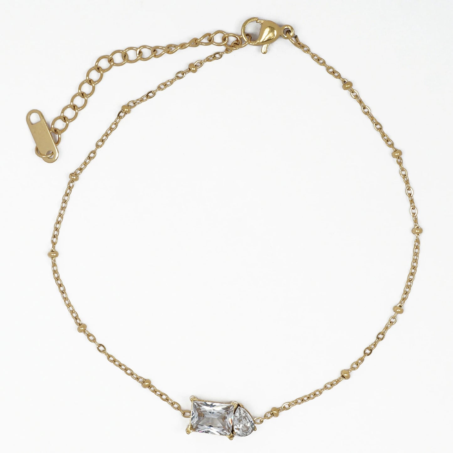 Dual Stone Anklet