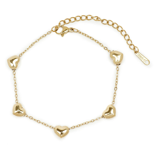 Golden Hearts Delight Bracelet
