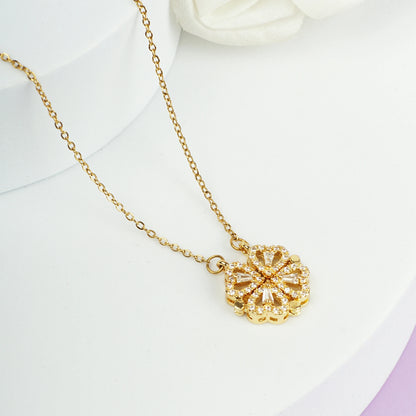 Radiant Clover Pendant Necklace