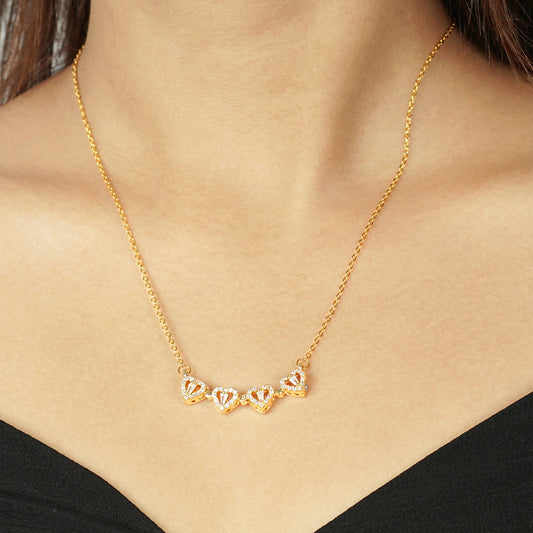 Radiant Clover Pendant Necklace