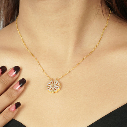 Radiant Clover Pendant Necklace